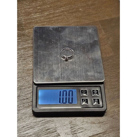 14K White Gold Diamond Ring Size 7 - 1.00g - Picture 5 of 5